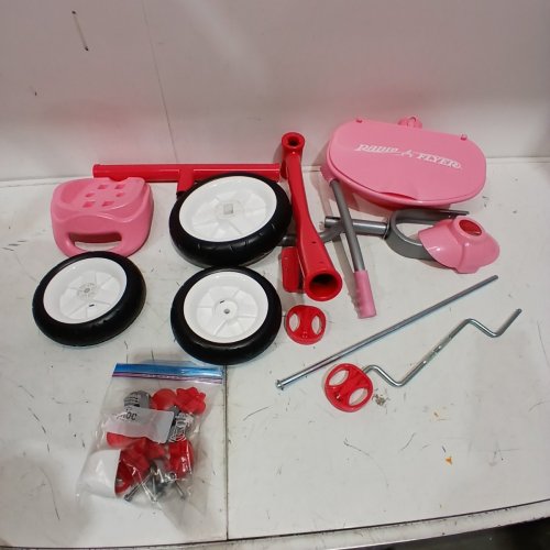 RADIO FLYER PINK RIDER TRIKE, FOR KIDS 2.5 TO 5 YEARS - PINK/RED (MODEL: 421P) image 2