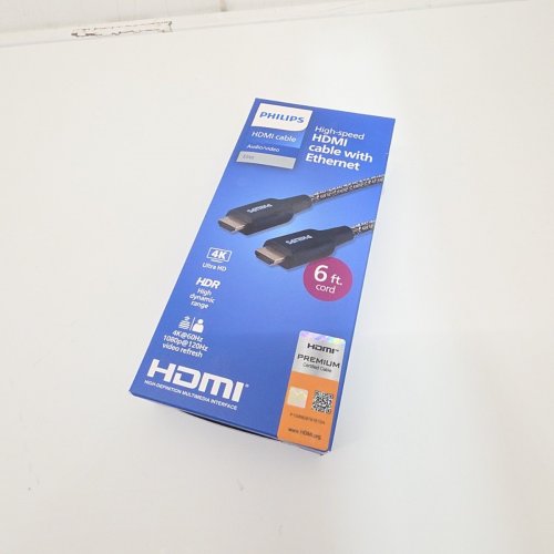 PHILIPS ELITE PREMIUM HIGH-SPEED HDMI CABLE WITH ETHERNET - 6FT - BLACK image 3