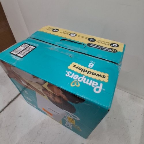58PK PAMPERS SWADDLERS DIAPERS - SIZE 8 image 3