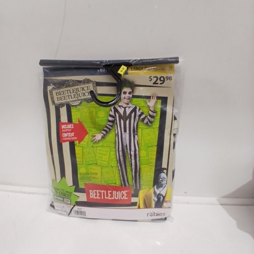 BOYS RUBIES BEETLEJUICE COSTUME - LARGE (10-12) - WHITE/BLACK (STYLE: 1001534) image 2
