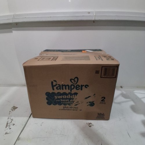 186PK PAMPERS SWADDLERS DISPOSABLE DIAPERS - SIZE 2 image 2