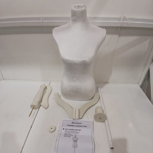 MEETINGHOME DRESS FORM MANNEQUIN - 49.6" TO 63.4" - WHITE (MODEL: MQ-FL2104-WHITE) image 2