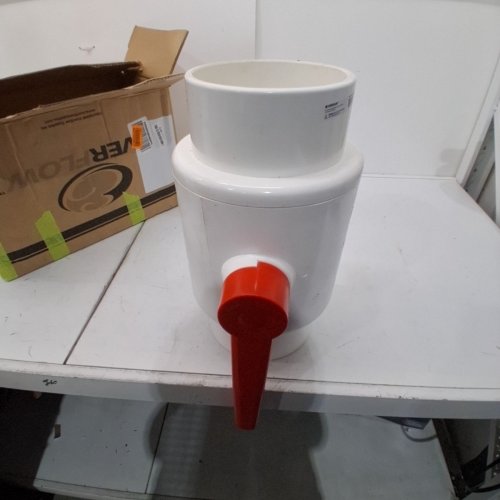 EVERFLOW ERA PVC SHUT-OFF BALL VALVE SOCKET - 6"/150PSI - WHITE/RED (MODEL: 260S600) image 3