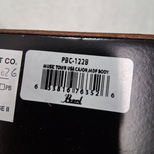 PEARL MUSIC TOWN USA CAJON - 19.25" X 11.75" X 11.75" - BLACK AND BROWN (MODEL: PBC-122B) image 2