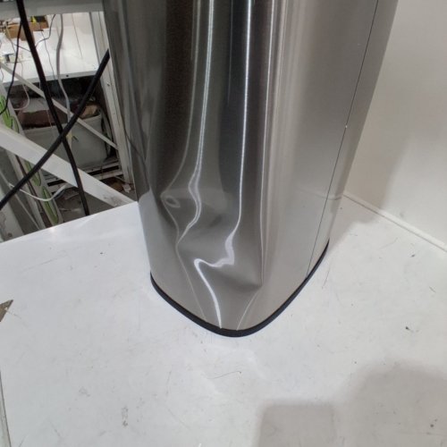 AMAZON BASICS SOFT-CLOSE STAINLESS STEEL TRASH CAN - 30L - SATIN NICKEL FINISH image 4