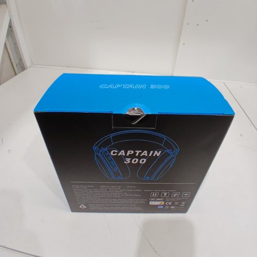 GTHEOS CAPTAIN 300 WIRELESS BLUETOOTH GAMING HEADSET - OVER EAR HEADPHONES WITH DETACHABLE NOISE CANCELING MICROPHONE - BLACK image 3
