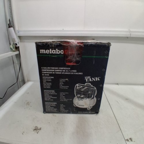 METABO HPT "THE TANK" PANCAKE AIR COMPRESSOR - 200PSI / 6 GALLON - GREY (MODEL: EC914S) image 9