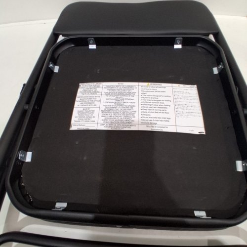 PADDED FOLDING CHAIR - BLACK image 5
