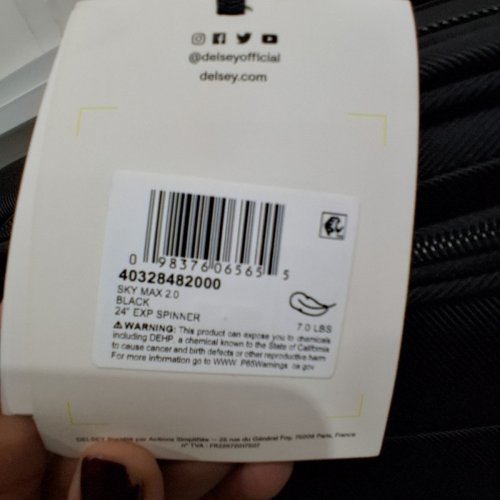 DELSEY PARIS SKY MAX 2.0 LUGGAGE WITH TSA LOCK - BLACK image 4