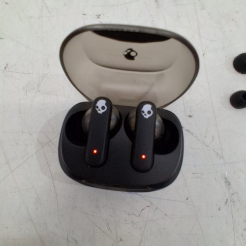 SKULLCANDY SMOKIN' BUDS XT IN-EAR WIRELESS EARBUDS - 20HR BATTERY, 50% RENEWABLE PLASTICS, MICROPHONE, WORKS WITH IPHONE ANDROID AND BLUETOOTH DEVICES - MIDNIGHT SMOKE (MODEL: S2TAW-S977) image 3