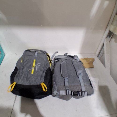 3PC BABY OUR EXPEDITION SHOULDER MOUNTED HIKING BAG - 40LB CAP - GREY/YELLOW image 2