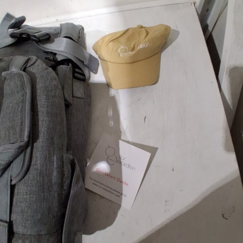 3PC BABY OUR EXPEDITION SHOULDER MOUNTED HIKING BAG - 40LB CAP - GREY/YELLOW image 3