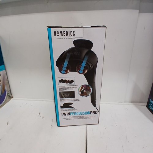 HOMEDICS TWIN PERCUSSION PRO MASSAGER WITH HEAT - BLACK (MODEL: HHP-385H) image 5