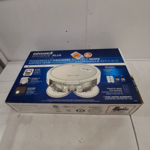 BISSELL 2-IN-1 SPINWAVE PLUS ROBOTIC VACUUM/WET MOP CLEANER WITH WIFI CONNECT - WHITE (MODEL: 2859C) image 7