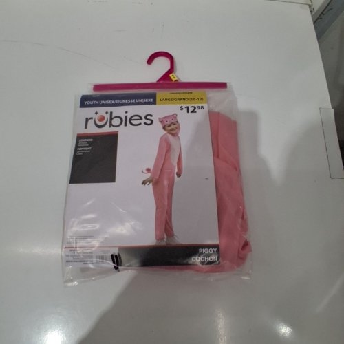 2PC GIRLS RUBIES PIGGY COSTUME - LARGE (10-12) - PINK (STYLE: 1000364) image 2