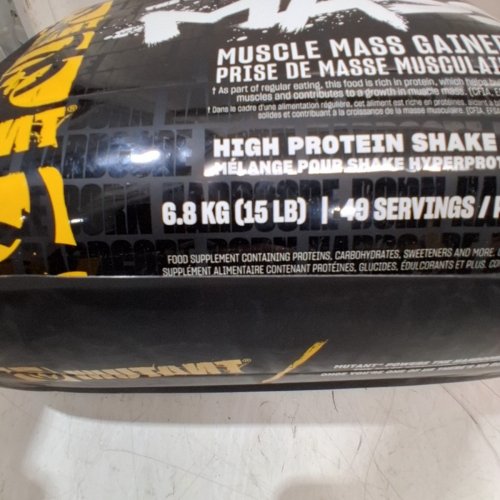 2PK MUTANT THE ORIGINAL MASS MUSCLE MASS GAINER - 15 LBS - STRAWBERRY AND BANANAS image 5