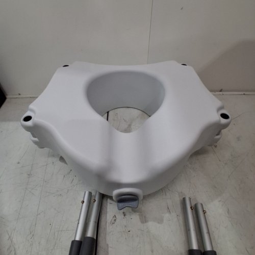 BIOS LIVING RAISED TOILET SEAT WITH HANDLES - 4.5" - WHITE (MODEL: 59013) image 4