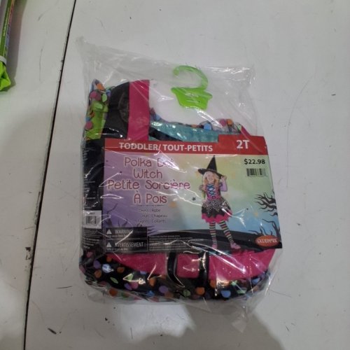 2PC GIRL'S GOODMARK POLKA DOT WITCH COSTUME - 2T - MULTICOLOUR (STYLE: CA34682) image 4