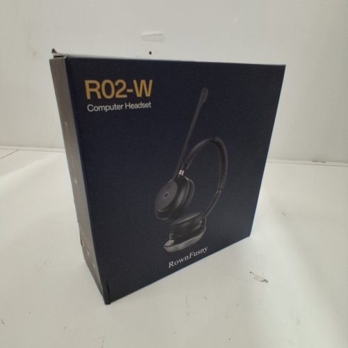 ROWNFUSNY WIRELESS BLUETOOTH HEADSET - BLACK (MODEL:R02-W) image 5