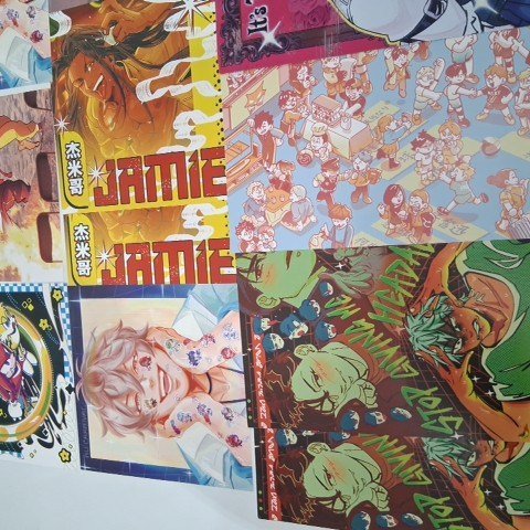 20+ ASSORTED COMIC ART PRINT POP CULTURE POSTERS - ASSORTED COLOR AND SIZES image 4