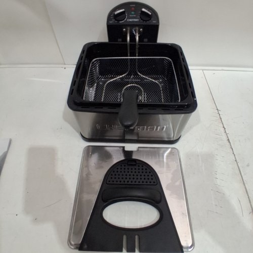 CHEFMAN JUMBO SIZE DEEP FRYER WITH TEMPERATURE CONTROL - 4.3L - STAINLESS STEEL/SILVER (MODEL: RJ07-45-SS-CA) image 2
