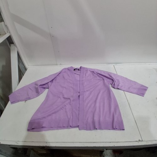 LANE BRYANT WOMANS PLUS 3/4 SLEEVE CARDIGAN - 2X - PURPLE image 2