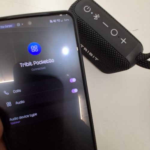 TRIBIT POCKETGO PORTABLE BLUETOOTH SPEAKER WITH 20H PLAYTIME - IP68 WATERPROOF - BLACK (MODEL:BTS68) image 2