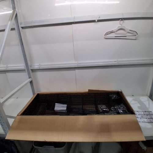 IZEUK WIRE MESH DESIGN 6-TIER HEAVY DUTY METAL STORAGE RACK SHELVES - 17.7" X 47.24" X 82.68" - BLACK image 3