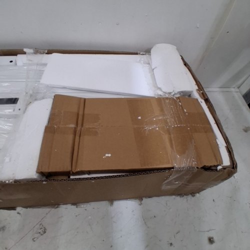 IRONCK FARMHOUSE FULL BED FRAME WITH LED LIGHTS AND CHARGING STATION - FULL - WHITE (MODEL: HK-AZBFF-02) image 4