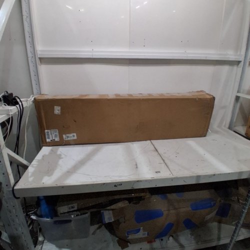 IRONCK FARMHOUSE FULL BED FRAME WITH LED LIGHTS AND CHARGING STATION - FULL - WHITE (MODEL: HK-AZBFF-02) image 6