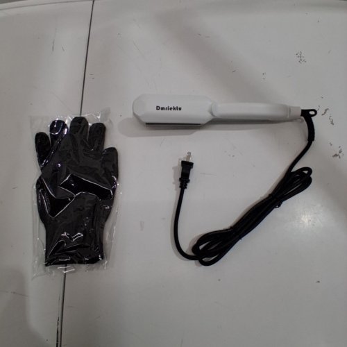 DMRIEKTU CRIMPER HAIR IRON WITH CERAMIC PLATES - WHITE (MODEL: DM-0225) image 3