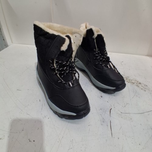 WOMEN'S LSLJS EVA THICK-SOLED LINED SNOW BOOTS - SIZE 8 - BLACK / BEIGE (STYLE : 04503242563877) image 2