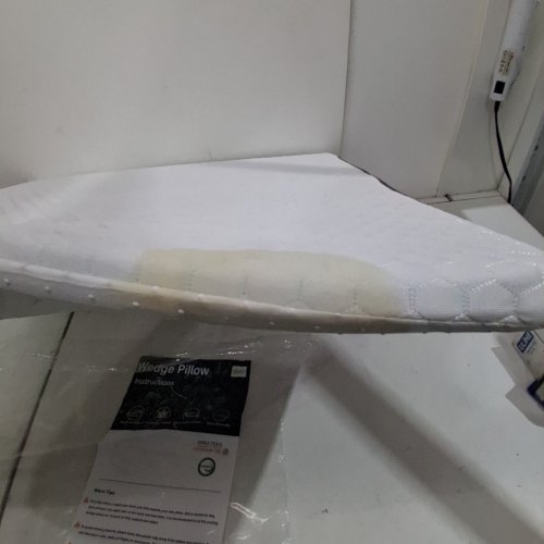 SOFT BED WEDGE PILLOW - 24" X 24" X 8" - WHITE image 3