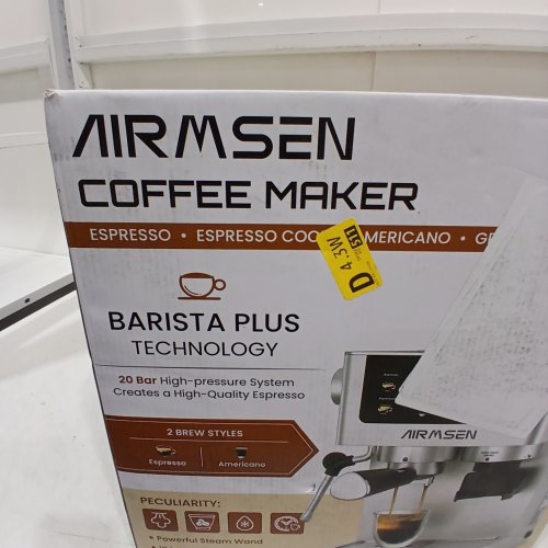 8-IN-1 AIRMSEN ESPRESSO MACHINES WITH CONICAL BURR GRINDER - 20 BAR - STAINLESS STEEL (MODEL: BCM2316) image 3