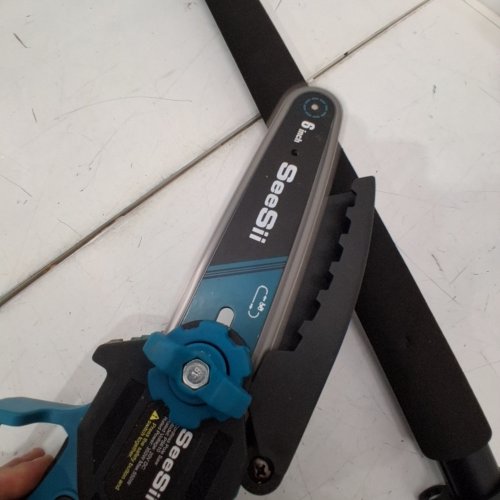 SEESII 2-IN-1 POLE SAW AND MINI CHAINSAW - 6" SAW 16FT POLE - BLUE - (MODEL: PS610) image 2