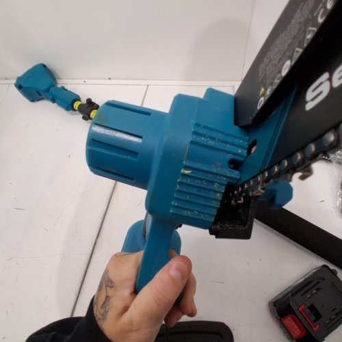 SEESII 2-IN-1 POLE SAW AND MINI CHAINSAW - 6" SAW 16FT POLE - BLUE - (MODEL: PS610) image 4