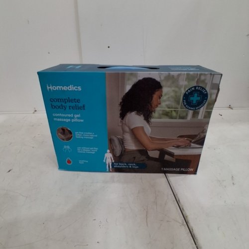 HOMEDICS CONTOURED GEL MASSAGE PILLOW - GREY (MODEL: SP-92HJ) image 4