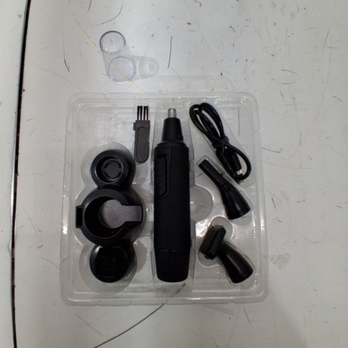 RECHARGEABLE EAR & NOSE HAIR TRIMMER - BLACK image 3