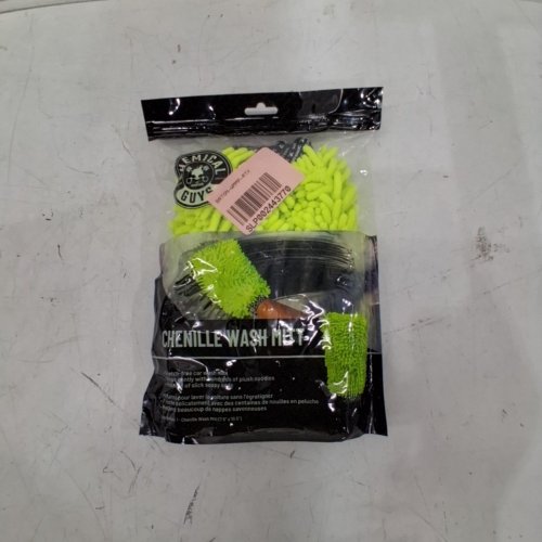 CHEMICAL GUYS CHENILLE MICROFIBER WASH MITT - SAFETY GREEN image 2