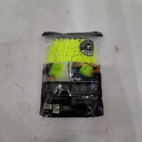 CHEMICAL GUYS CHENILLE MICROFIBER WASH MITT - SAFETY GREEN image 3