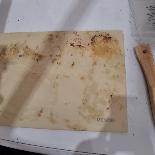 RECTANGULAR CORDIERITE PIZZA STONE WITH SPTATULA - 20" X 14" - BEIGE (MODEL: VV34350815P) image 4