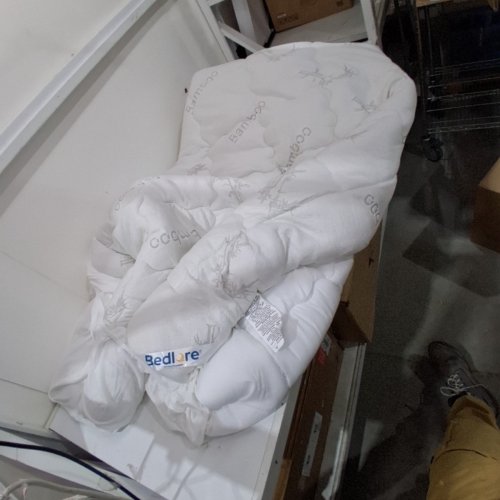 BEDLORE MEMORY FLUFFY MATTRESS TOPPER - KING - WHITE image 2