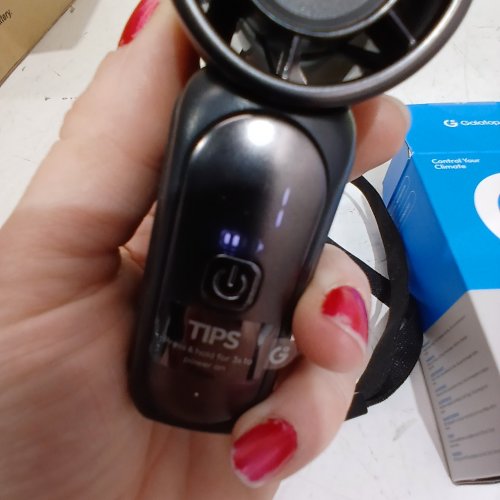 GAIATOP MINI HANDHELD FAN -3000 MAH , 16900 RPM - BLACK (MODEL: HF-18) image 2