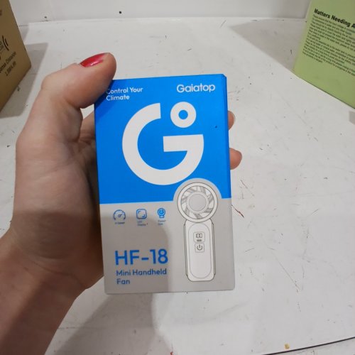GAIATOP MINI HANDHELD FAN -3000 MAH , 16900 RPM - BLACK (MODEL: HF-18) image 5