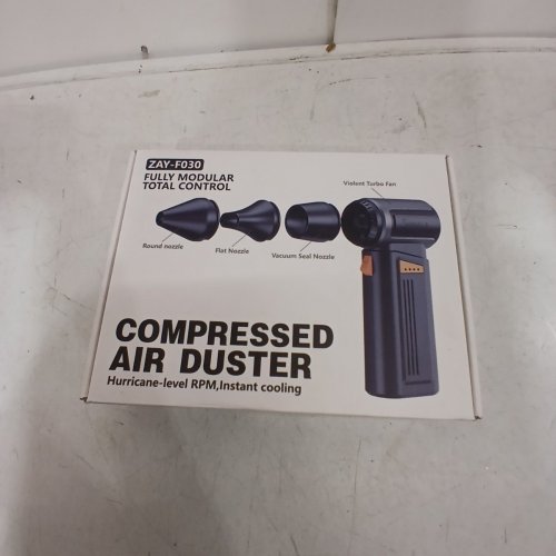 SHIMALA HANDHELD TURBO FAN AIR DUSTER - 150000 RPM - BLACK / SILVER (MODEL: ZAY-F030) image 2