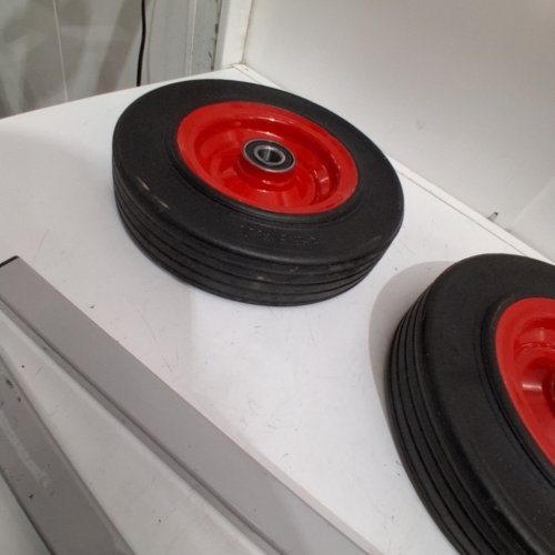 PANEL DOLLY DRYWALL MOVER WITH 10" RUBBER WHEELS - 1000LBS MAX - BLACK/RED (MODEL: PD453) image 5