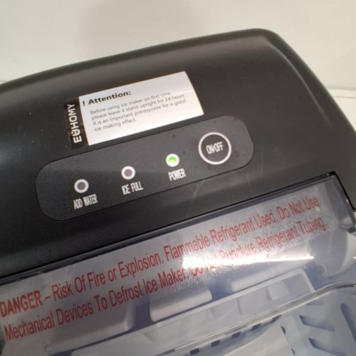 EUHOMY COUNTERTOP ICE MAKER - MAKES 26LBS/DAY - BLACK (MODEL: IM-06D) image 2