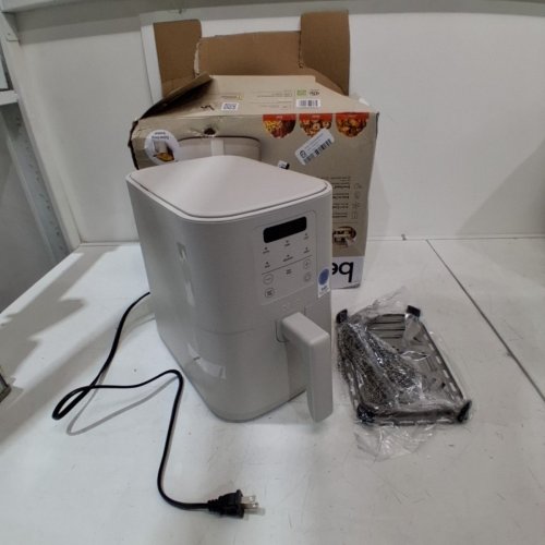 BELLA SLIM CERAMIC NON-STICK COATING AIR FRYER - 4QT - OATMILK (MODEL: 35100) image 3