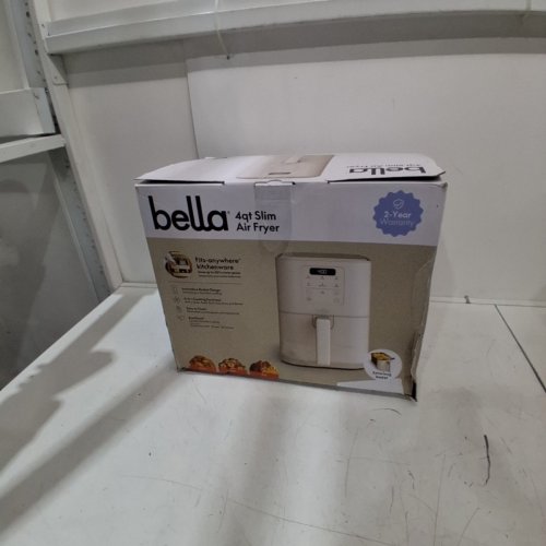 BELLA SLIM CERAMIC NON-STICK COATING AIR FRYER - 4QT - OATMILK (MODEL: 35100) image 5