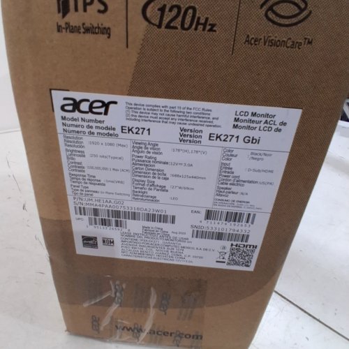 ACER EK1 SERIES FHD MONITOR - 23.8'' - BLACK (MODEL:EK241Y) image 7